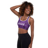 Brassière Sport femme imprimé violet - Brassière de sport femme - Physique Affuté