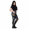 Collant sport femme avec poches camouflage gris - orange - Collant sport - Physique Affuté