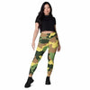 Collant sport femme avec poches camouflage vert jaune marron - Collant sport - Physique Affuté