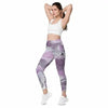 Collant sport femme avec poches design purple - Collant sport - Physique Affuté