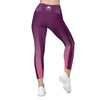 collant-sport-femme-violet-row-rose-design-avec-poches-dos