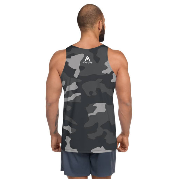 Débardeur homme imprimé camouflage noir gris - Débardeur homme - Physique Affuté