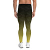 legging de sport pour homme couleur dégradé noir jaune marque physique affûté vu de dos