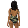 Maillot de Bain 1 Pièce femme camo vert dos - Physique Affuté