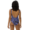 Maillot de Bain 1 Pièce femme design violet noir - Physique Affuté