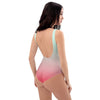 Maillot de Bain 1 Pièce femme gradient vert rose dos - Physique Affuté