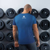 T-shirt de Sport Homme Imprimé bleu géo - T-shirt de sport homme - Physique Affuté