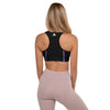 Brassière de Sport femme noir bandes V - Brassière de sport - Physique Affuté