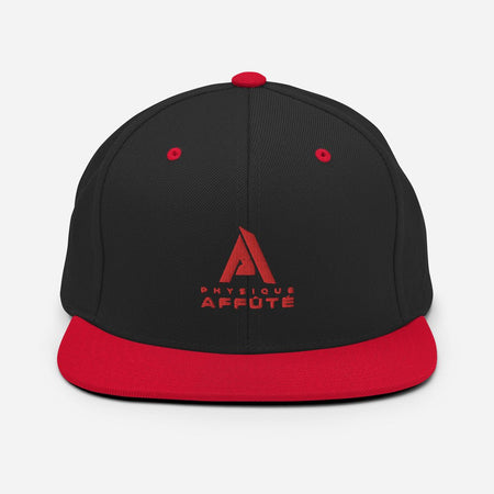 Casquette noir et rouge Snapback - Casquette - Physique Affuté