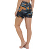 Collant court sport femme camo noir gris orange - Collant Court - Physique Affuté