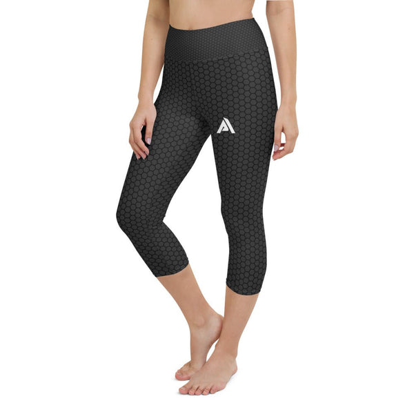 Collant Court sport femme imprimé gris noir nda - Collant Court - Physique Affuté