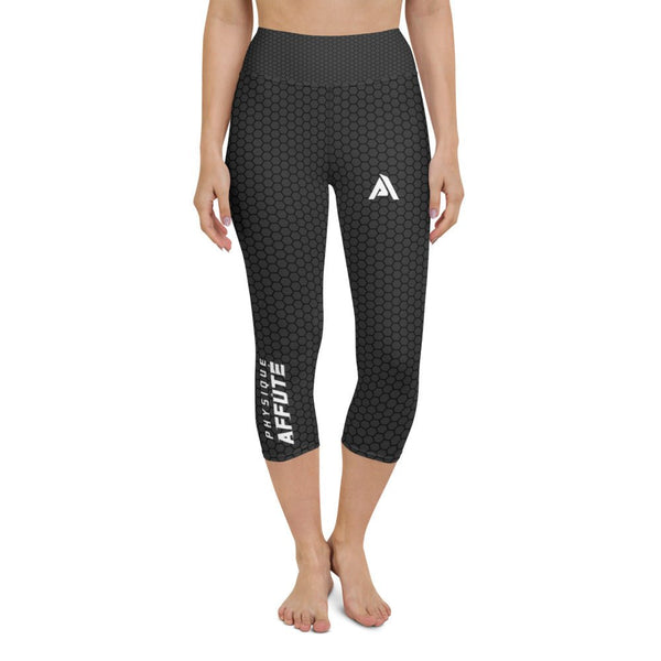 Collant Court sport femme imprimé gris noir nda - Collant Court - Physique Affuté