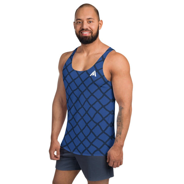 Débardeur de sport bleu graphique homme - Débardeur - Physique Affuté