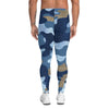 Legging running homme blue army - legging sport homme - Physique Affuté