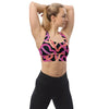 Soutien - gorge sport femme noir - rose - violet design - Brassière - Physique Affuté