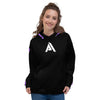 Sweat à Capuche femme noir bande violette - Sweat à capuche femme - Physique Affuté