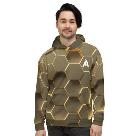 Sweat à Capuche homme NDA jaune design - sweat à capuche homme - Physique Affuté