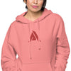 Sweat à capuche rose femme teint par pigment - Physique Affuté