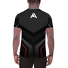 T-shirt de Sport Homme design noir gris rouge - T-shirt de sport homme - Physique Affuté