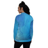 Veste de bombardier femme bleue design Physique Affûté - Physique Affuté