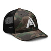 casquette trucker camouflage pour homme vue de face