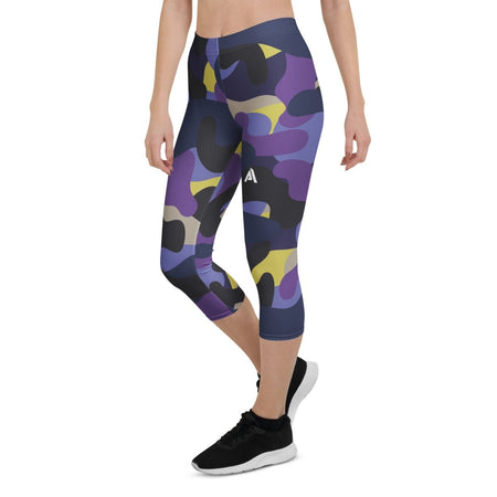 collant-court-sport-femme-army-noir-violet-face