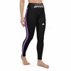 Collant de sport femme noir bande violet - Collant sport - Physique Affuté