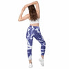 Collant sport femme avec poches design blanc - violet - Collant sport - Physique Affuté