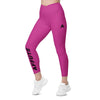 collant-sport-femme-taille-haute-croisee-rose-design-avec-poches-face