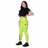 Collant sport femme taille haute croisée avec poches vert - Collant sport - Physique Affuté