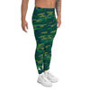 legging de sport pour homme imprimé camouflage vert foncé marque physique affûté vue côté droit