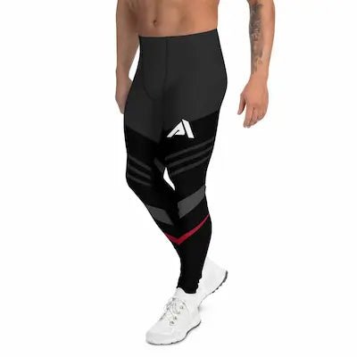 Legging sport homme design noir gris rouge - legging sport homme - Physique Affuté
