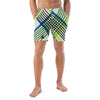 Maillot de bain homme grille design noir bleu vert - short de bain homme - Physique Affuté