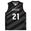 Maillot de basket homme noir gris Physique Affûté - Maillot de basket homme - Physique Affuté