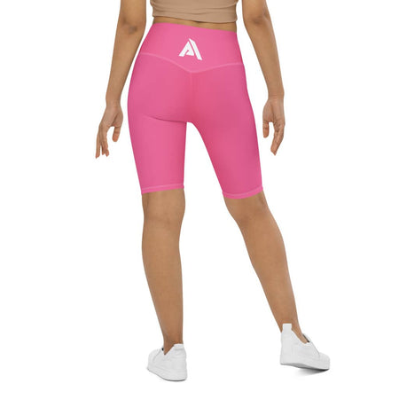 short cycliste pour femme couleur rose fuchsia marque physique affûté vue de dos