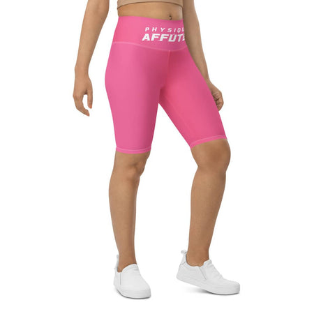 short cycliste pour femme couleur rose fuchsia marque physique affûté vue de face