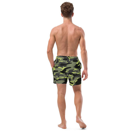Short de bain camo vert homme - short de bain homme - Physique Affuté