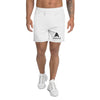 short de sport pour homme couleur blanc marque physique affûté vue de face