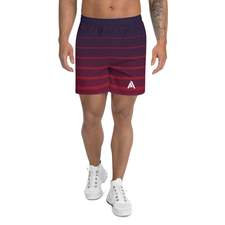 Short de sport homme dégradé rouge bleu - short sport homme - Physique Affuté