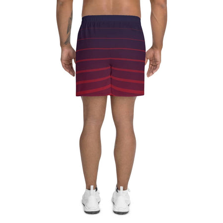 Short de sport homme dégradé rouge bleu - short sport homme - Physique Affuté