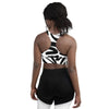 Soutien gorge de sport ART femme blanc et noir - Physique Affuté