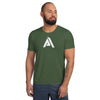 T-shirt CrossFit Homme vert kaki vue de face - T-shirt de sport homme - Physique Affuté