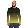 T-shirt manches longues compression couleur dégradé noir jaune physique affûté
