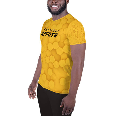 T-shirt de Sport Homme NDA design jaune - T-shirt de sport homme - Physique Affuté