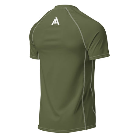 Tee-shirt CrossFit Vert Saratoga homme vue 3D de dos - Physique Affuté
