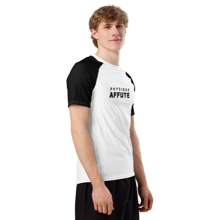 Tee shirt compression blanc homme à manches courtes - Physique Affuté