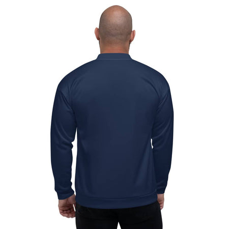Veste de bombardier bleue homme Physique Affûté - Veste homme - Physique Affuté