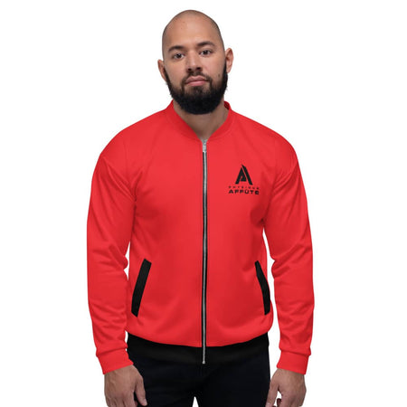 Veste de bombardier rouge homme Physique Affûté - Veste homme - Physique Affuté