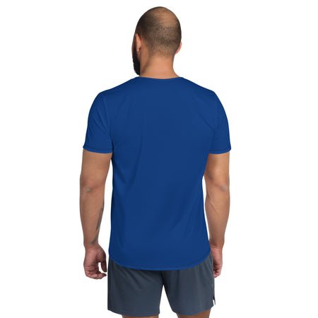 T-shirt de Sport bleu Homme Physique Affûté