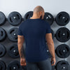 T-shirt de Sport bleu marine Homme Physique Affûté